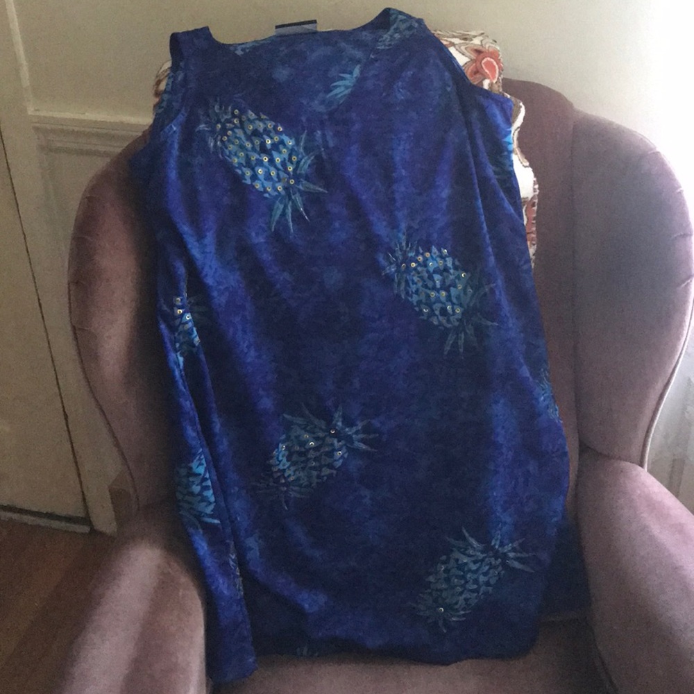 Pineapple silk dress